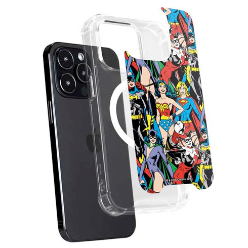 DC Comics Wonder Woman DC Bombshells Characters Pattern iPhone 16 Pro MagSafe Case